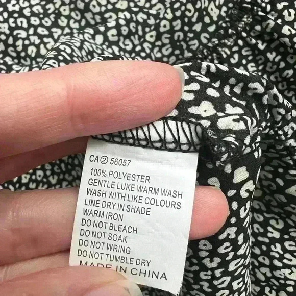 Princess Polly Women’s Mood Wrap Tie Euro Summer Cheetah Animal Print Blouse - Picture 4 of 6